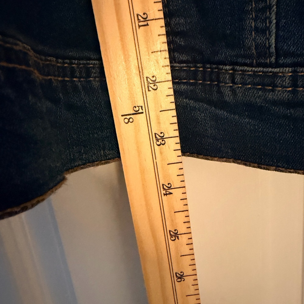 D.JEANS Women’s Blue Denim Stretch Jeans Jacket Sz 1X - Picture 3 of 4